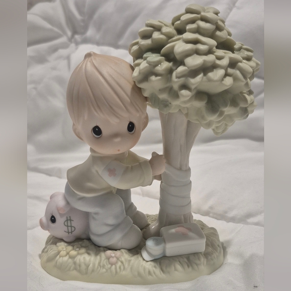 Vintage Precious Moments Money's Not The Only Green Thing Worth Saving 1994